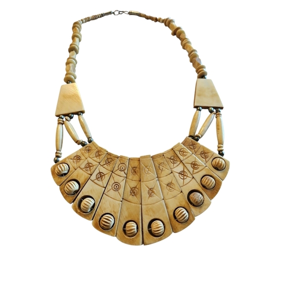 Carved Bone Necklace - Picture 5 of 5